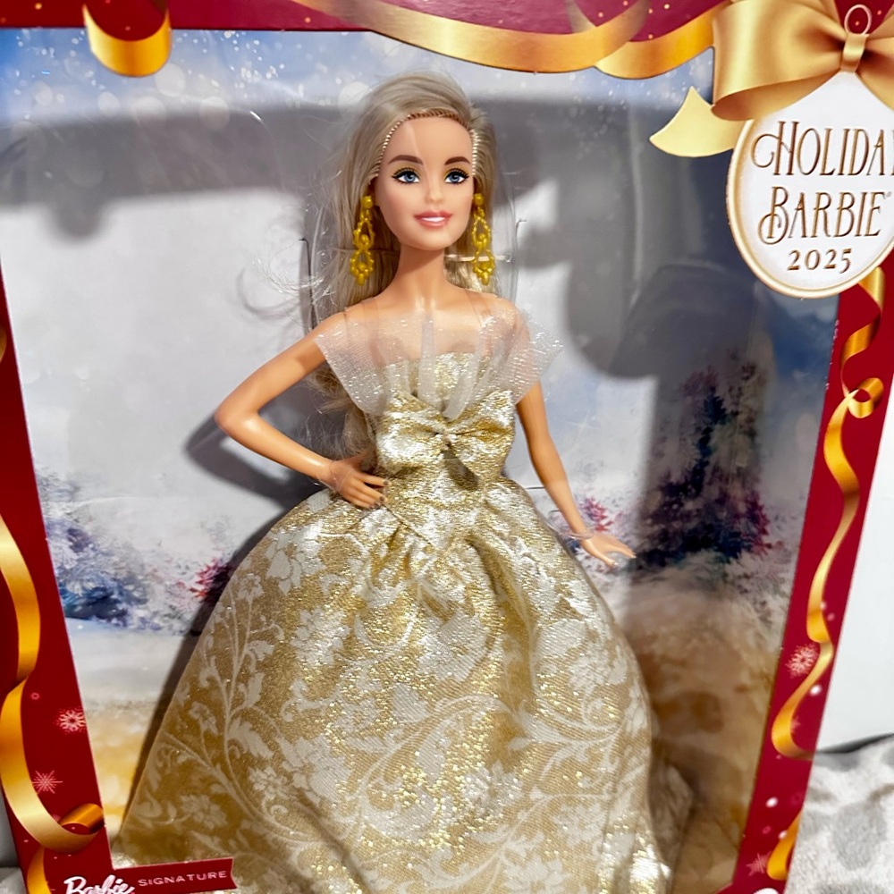 Barbie Signature 2025 Holiday Barbie Fashion Doll Mattel NEW